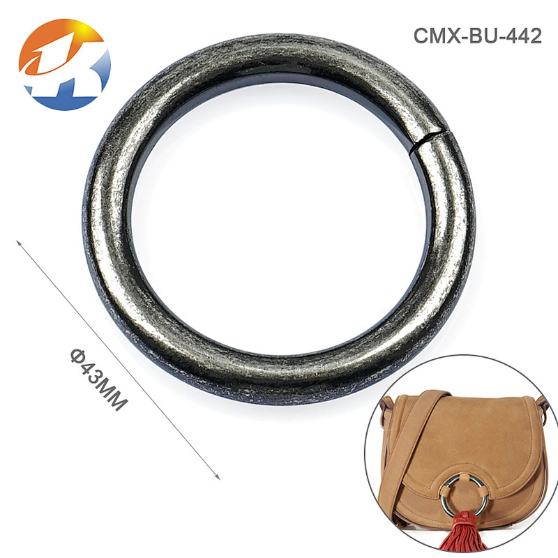 Bag Accessories Bronze Iron Metal O Ring, Wholesale Antique Brass 32mm Round Metal Ring for Backpack