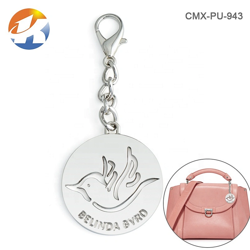 Special Style Engraving Hollow Logo Metal Bag Label Tags For Handbags