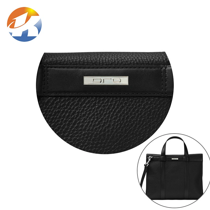 Engraved Logo Nickel Custom Metal Purse Logo