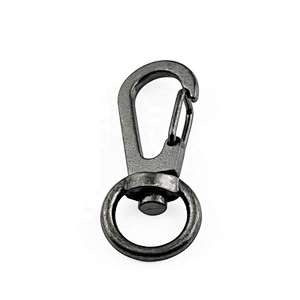 Bag Hardware Gunmetal Metal Key Chain Swivel Snap Hook for Wallet, Wholesale Metal Hook for Backpack and Strap