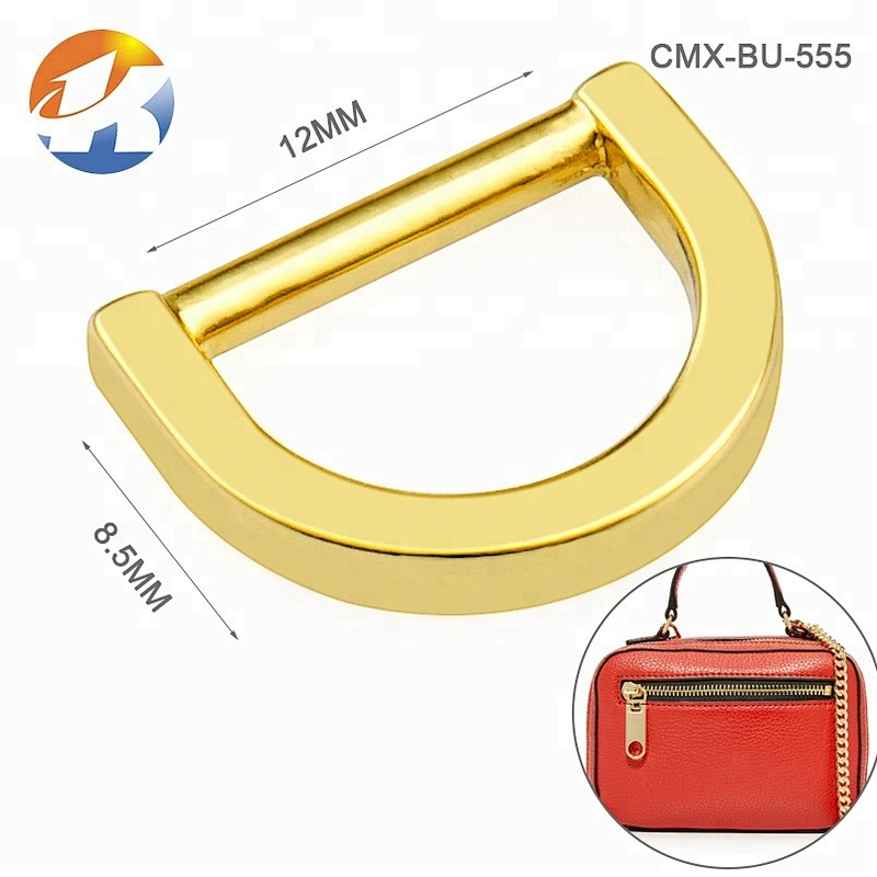 High End Quality Hang Plating Shiny Gold D Ring Metal for Handbags
