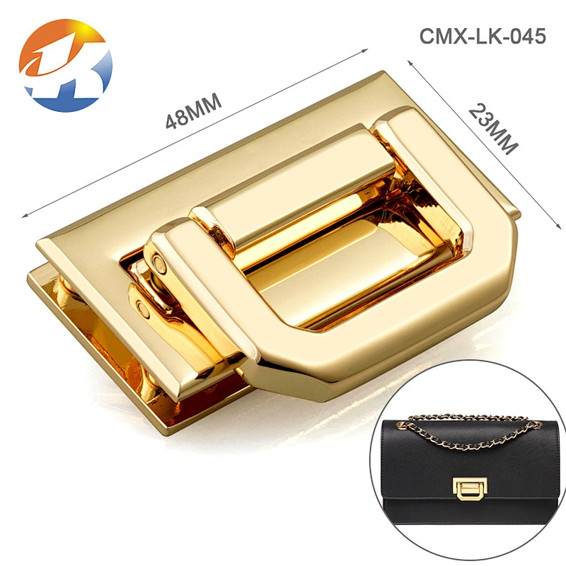New Design Fashion Handbag Custom Metal Lock For Bag