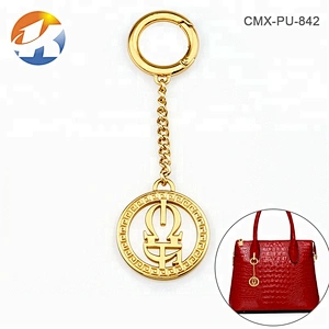 Professional Custom Handbag Metal Tags, Round Shape with Hollow Logo Metal Hanging Logo Tag for Bags