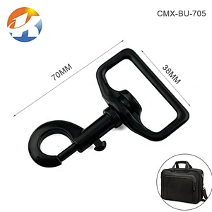Wholesale Factory Price 38mm Black Leash Metal Snap Hook for Bag