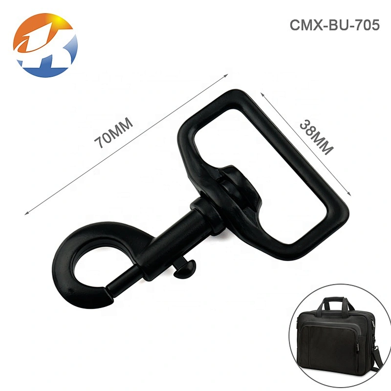 Wholesale Factory Price 38mm Black Leash Metal Snap Hook for Bag
