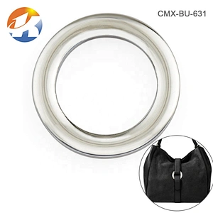 Factory Direct Wholesale Zinc Alloy Nickel Free Flat Small Metal O Ring for Handbags