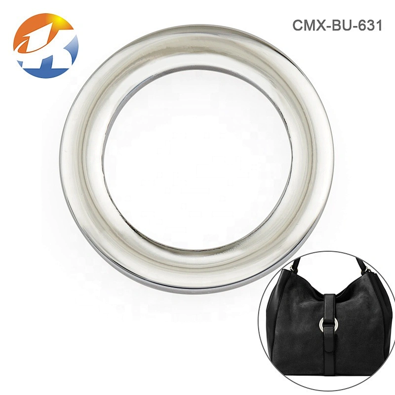 Factory Direct Wholesale Zinc Alloy Nickel Free Flat Small Metal O Ring for Handbags