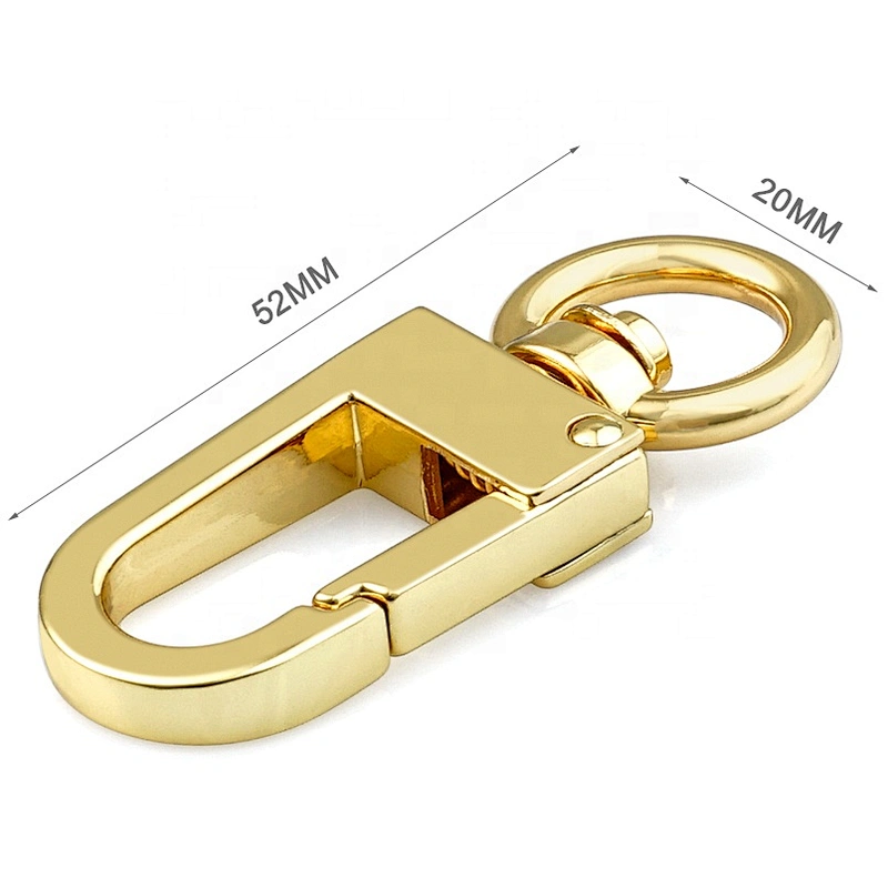 Hot Sale Gold Metal Spring Snap Hook for Bag, Purse Hardware Metal Snap Hook