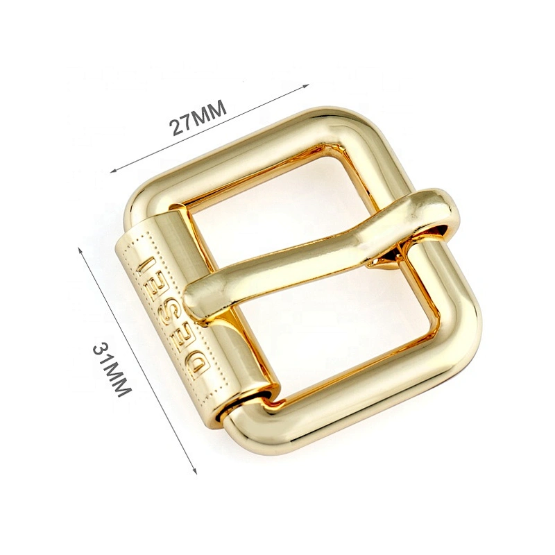 Bag Accessories Custom Gunmetal Color Metal Roller Pin Buckle, Wholesale 15mm Roller Metal Buckle with Pin for Bags