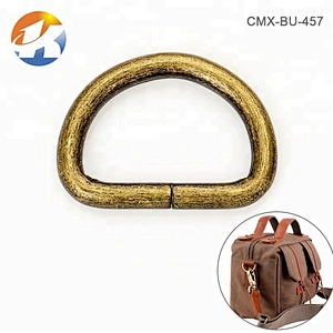 Kangsheng Factory Wholesale Bronze Iron Metal D Ring for Bag Hardware