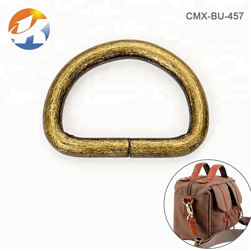 Kangsheng Factory Wholesale Bronze Iron Metal D Ring for Bag Hardware