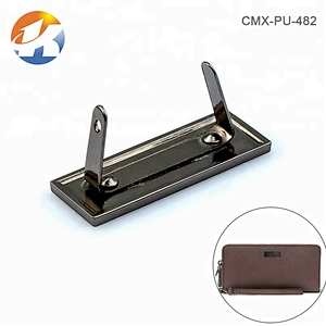 Bag Hardware Gunmetal Metal Plate Logo, Custom Metal Label with Embossed Logo for Handbags