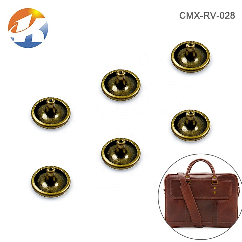 Wholesale Eco-Friendly Bronze Metal Rivets, Custom Metal Rivet For Clothing Handbags