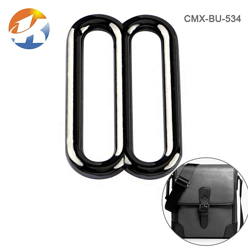 High Quality Shoulder Strap Metal Bags Adjustable Buckle 38mm, Wholesale Alloy Gunmetal Metal Bag Adjuster Buckle for Backpack