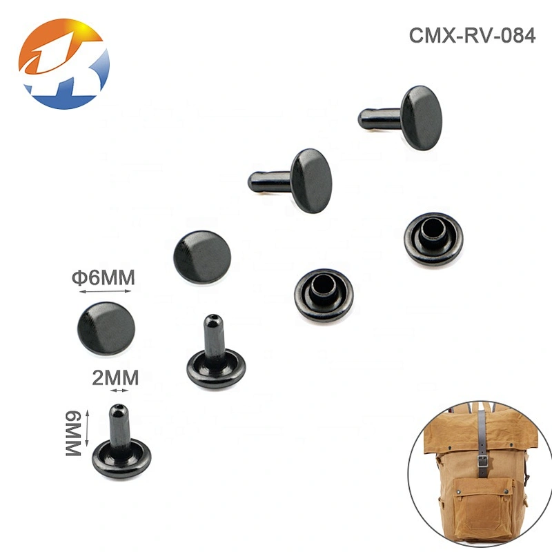 Wholesale Gunmetal Double Metal Clothing Rivet, Best Price Rivet For Leather Bag