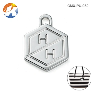 High Quality Round Shape Small Jewelry Metal Logo Name Plate Metal Bracelet Tag