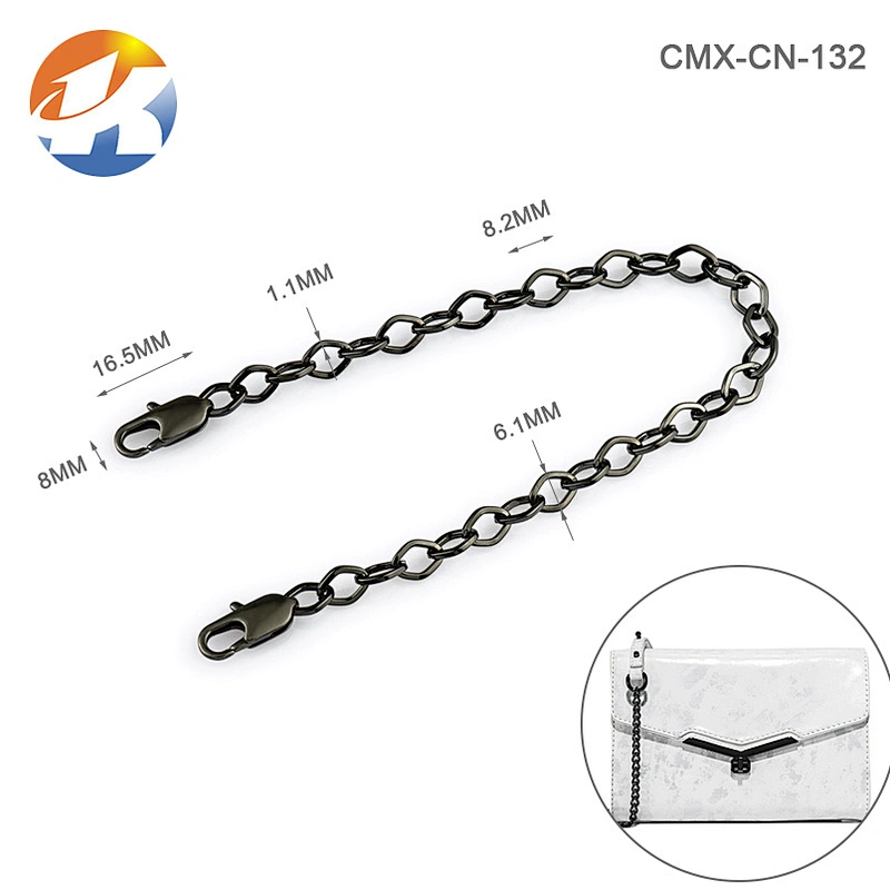 High Quality Black Metal Bag Chain Strap