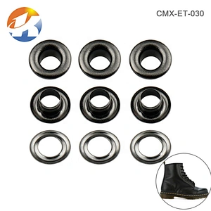 High Quality Garment Hardware Iron Eyelet, Black Nickle Metal  Grommet For Bag Hat