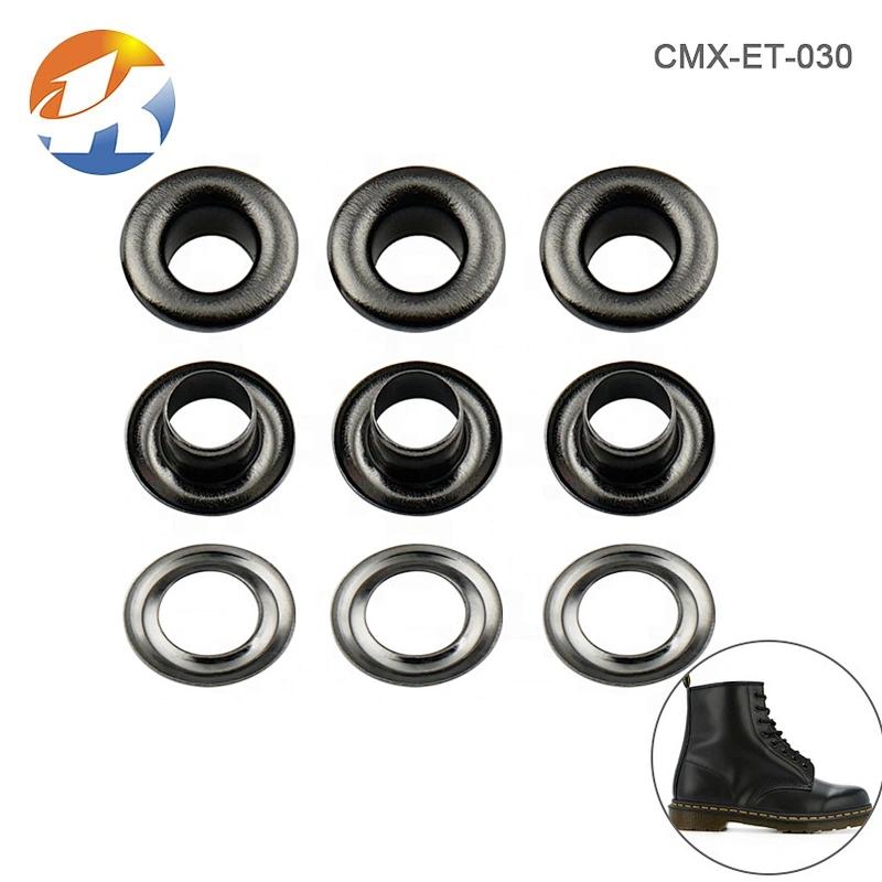 High Quality Garment Hardware Iron Eyelet, Black Nickle Metal  Grommet For Bag Hat