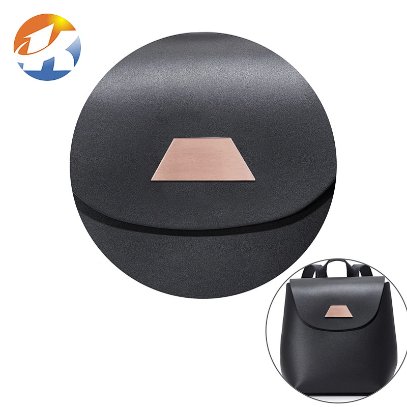 Brushed Rose Gold Press Metal Push Lock For Handbags