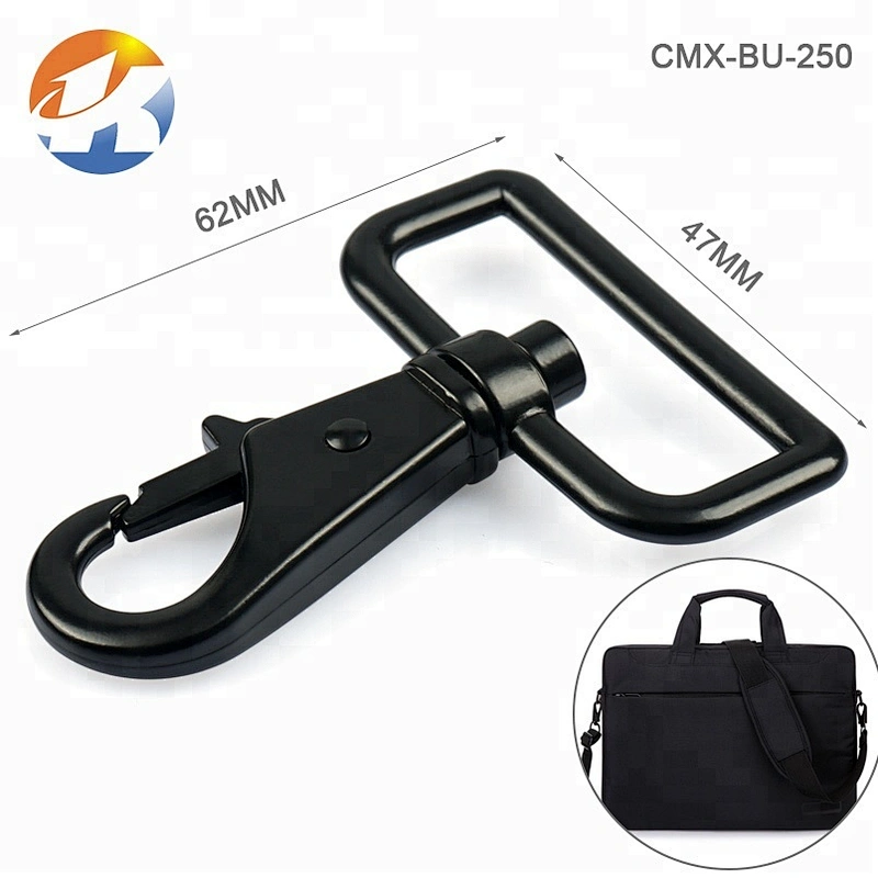 Custom Zinc Alloy Metal Snap Hook for Strap, Wholesale Stronger Black Dog Snap Hook For Bags