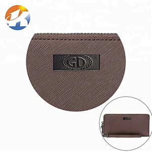 Bag Hardware Gunmetal Metal Plate Logo, Custom Metal Label with Embossed Logo for Handbags