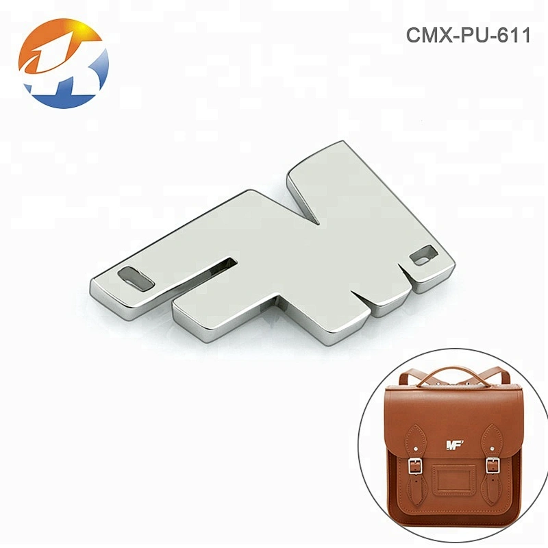 Bag/Garment Accessories Custom Nickel Metal Sew Letters Logo
