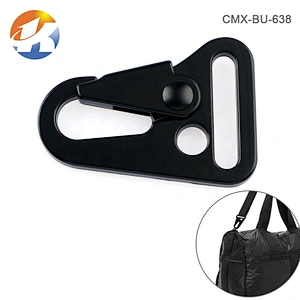 Wholesale High Quality Bag Accessories Metal Strap Snap Hook Buckle, Black Pet Hardware Metal Snap Clip Hook for Backpack