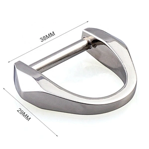 Handbag Hardware Zinc Alloy Nickel Metal D Ring, Custom Metal D-ring for Bag Strap Accessories