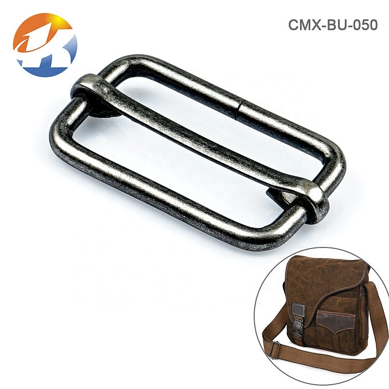 Bag Accessories Iron Adjustable Metal Buckle, Wholesale Black Nickel Metal Buckle For Backpack