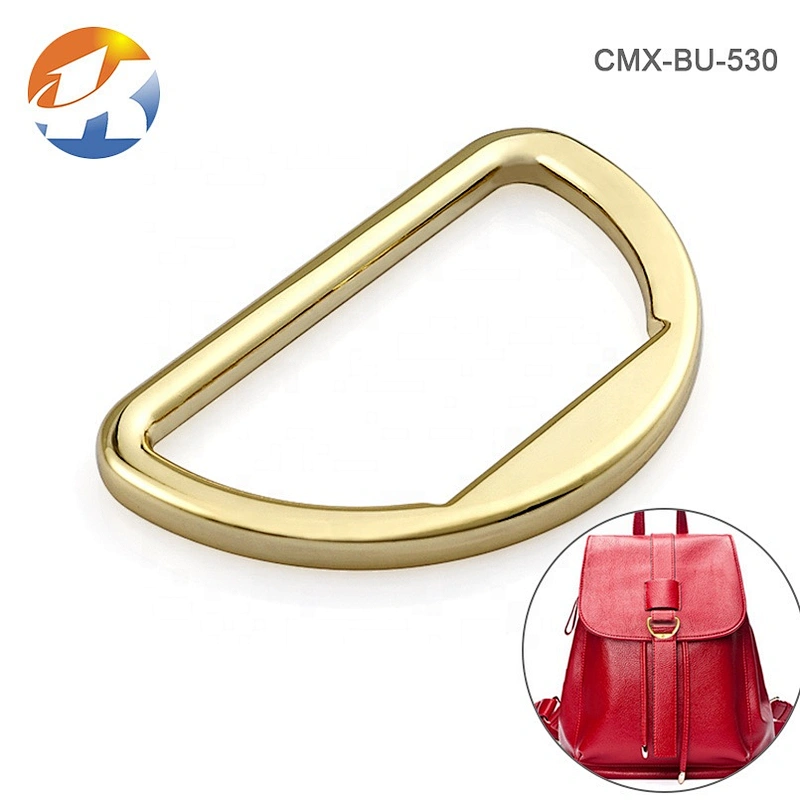 High Quality Design Fashion Gold 2 Inch D Ring Metal Belt Buckle for Clothing