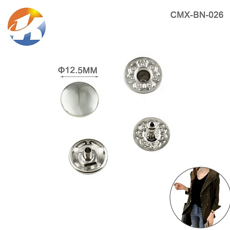 High Quality Custom Metal Snap Button For Clothes, Wholesale Nickel Press Button For Garment