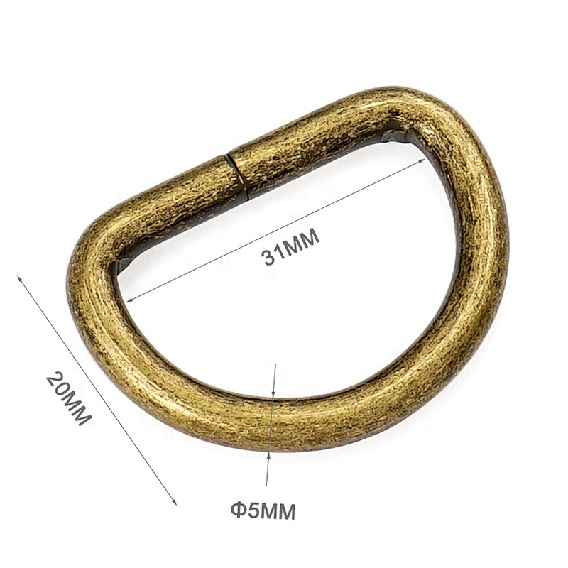Kangsheng Factory Wholesale Bronze Iron Metal D Ring for Bag Hardware