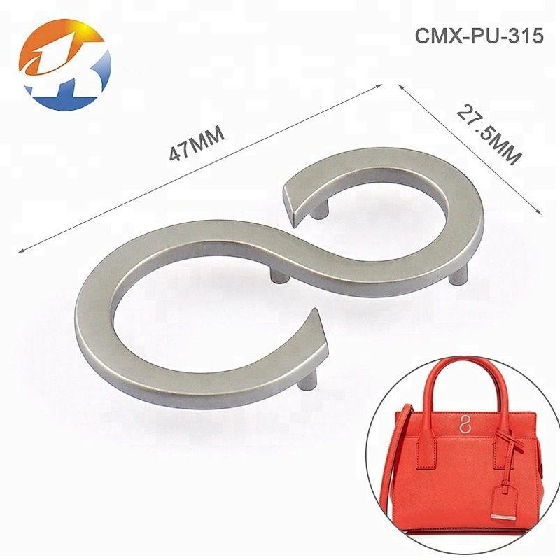 Bag Accessories Cut Out Letters Custom Gold Plate Logo
