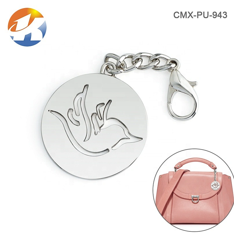 Special Style Engraving Hollow Logo Metal Bag Label Tags For Handbags