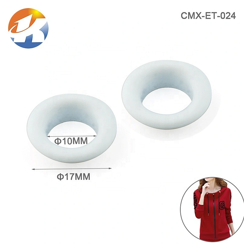 Custom Garment Accessories Metal Eyelet, Iron Round White Painted Metal Grommet For Clothing