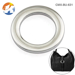 Factory Direct Wholesale Zinc Alloy Nickel Free Flat Small Metal O Ring for Handbags
