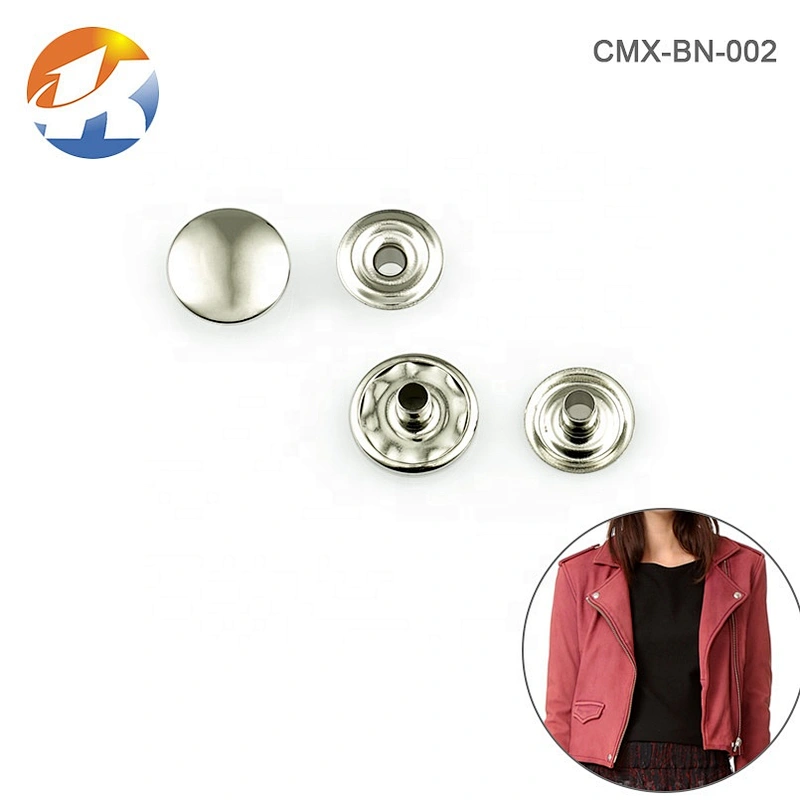 Bag Metal Accessories Manufacturer 15Mm Iron Metal Button, Making Standard Custom Snap Buttons For Garment
