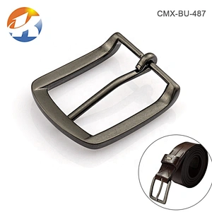 Wholesale High Quality 35mm Black Nickel Metal Belt Buckle Men, Custom Zinc Alloy Die Casting Metal Pin Belt Buckle Hardware