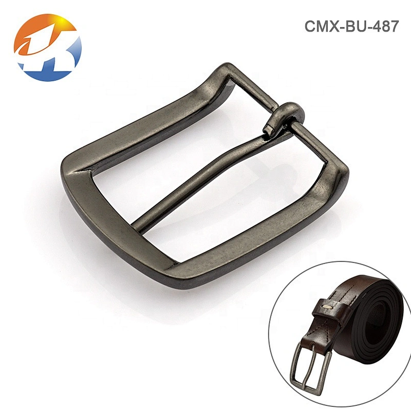 Wholesale High Quality 35mm Black Nickel Metal Belt Buckle Men, Custom Zinc Alloy Die Casting Metal Pin Belt Buckle Hardware