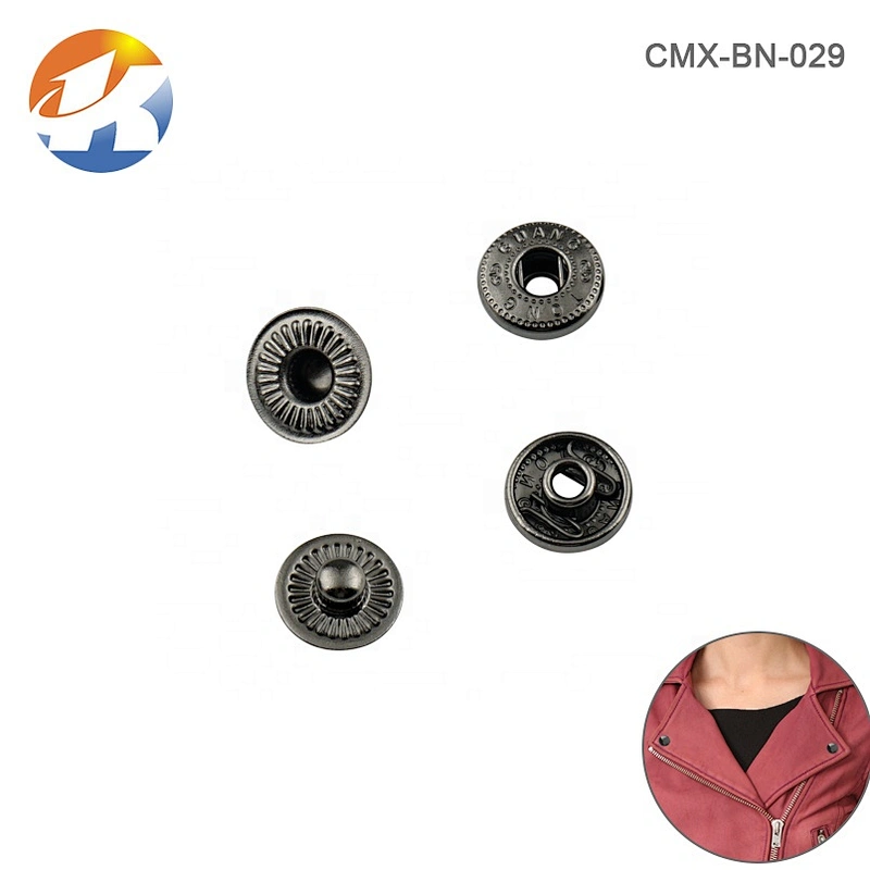 Wholesale China Supplier Clothing Metal Snap Buttons For Coat, 10Mm Press Button For Jeans And Jacket