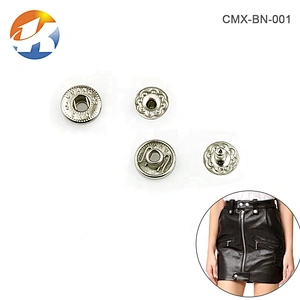 Wholesale Best Selling Round 10mm Jacket Snap Button, Custom Metal Button For Clothes Accessories