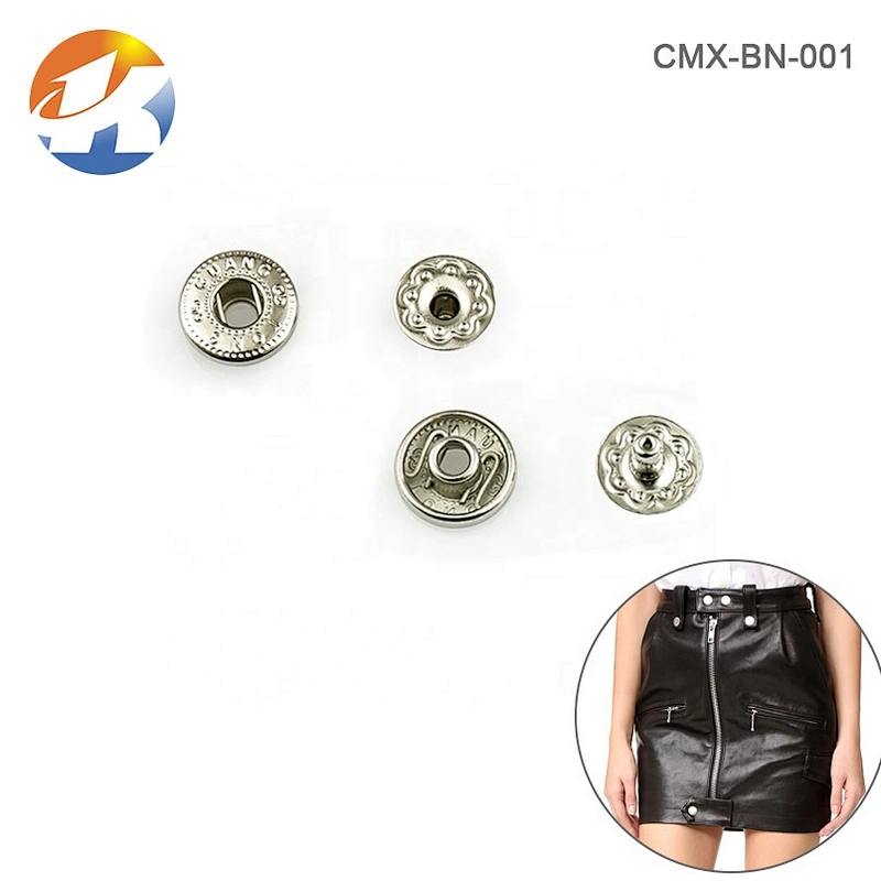 Wholesale Best Selling Round 10mm Jacket Snap Button, Custom Metal Button For Clothes Accessories