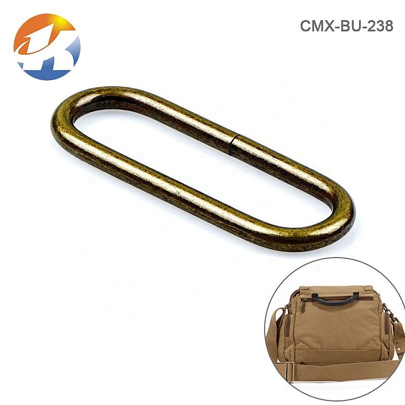 Wholesale Oval Shape Antique Brass Metal Ring, Bag Hardware Cheap Price 2 Inch Iron Metal Ring for Strap