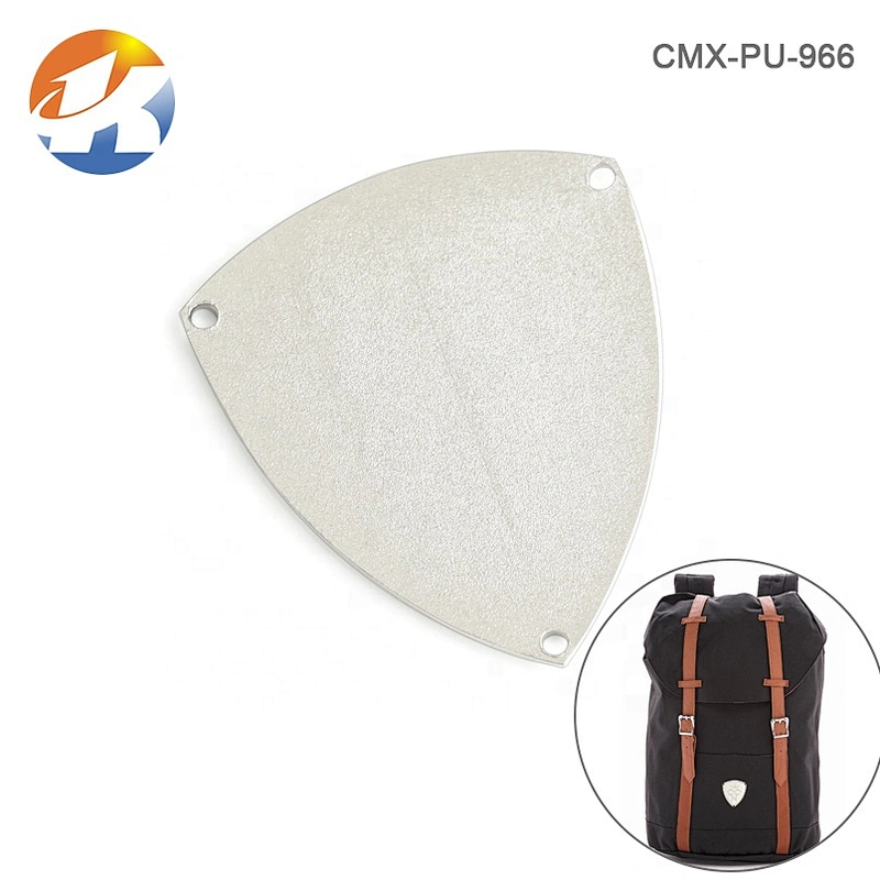 Kangsheng Factory Custom Shield Shape with Holes Sewing Metal Logo Plate, Design Engraved Metal Labels for Clothing*