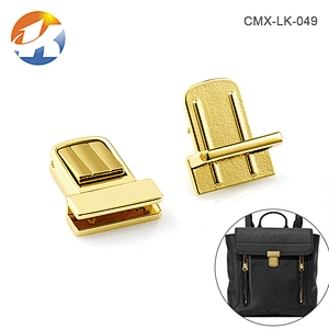Professional Manufacture Custom Gold Metal Bag Push Lock