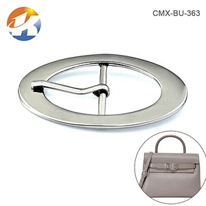 Custom Women Oval Center Bar Pin Metal Belt Buckle, Wholesale Nickel Pin Metal Buckle for Belts