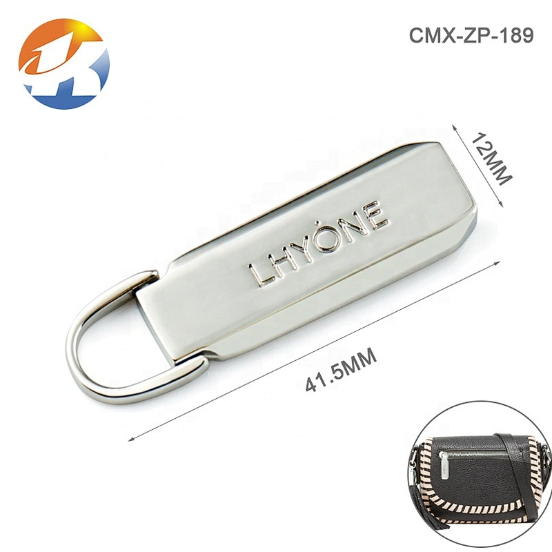 Bag Accessories Nickel Metal Zipper Puller, Designer Moveable Head Metal Zipper Pull Tab for Handbags