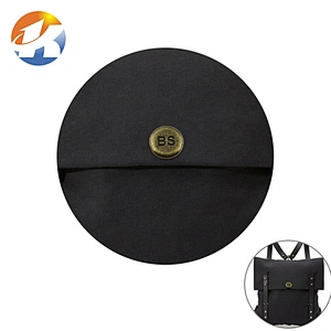 Custom Round with Engraved Logo Metal Tag for Wallet, Antique Brass Metal Name Plate for Hats*
