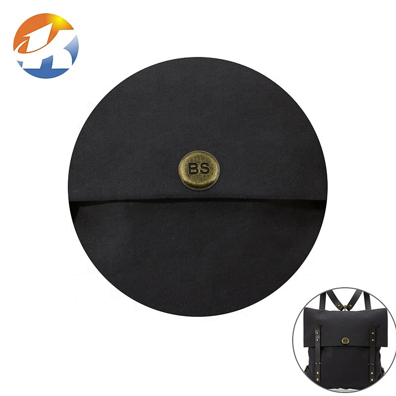 Custom Round with Engraved Logo Metal Tag for Wallet, Antique Brass Metal Name Plate for Hats*